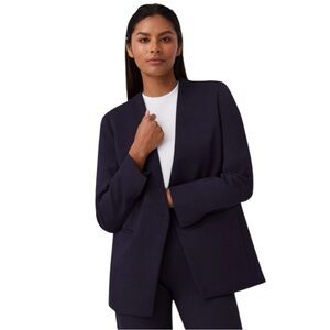 Spanx Perfect Collarless Blazer in Classic Navy Large NWT